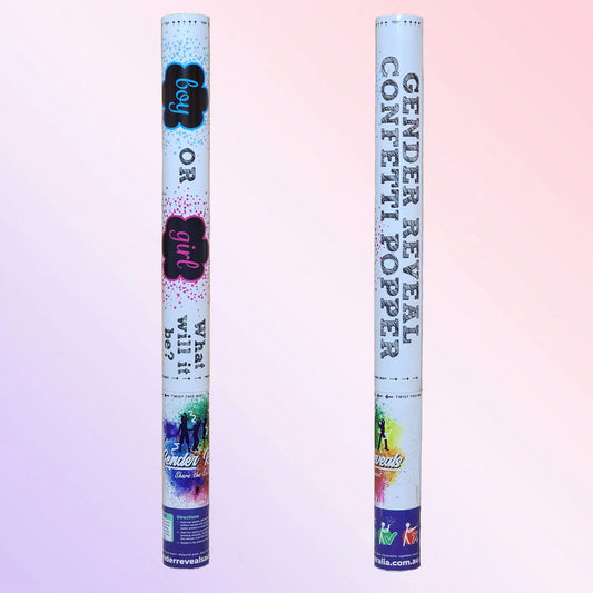 Gender Reveal Confetti Cannon (Sold as a pair) image 1