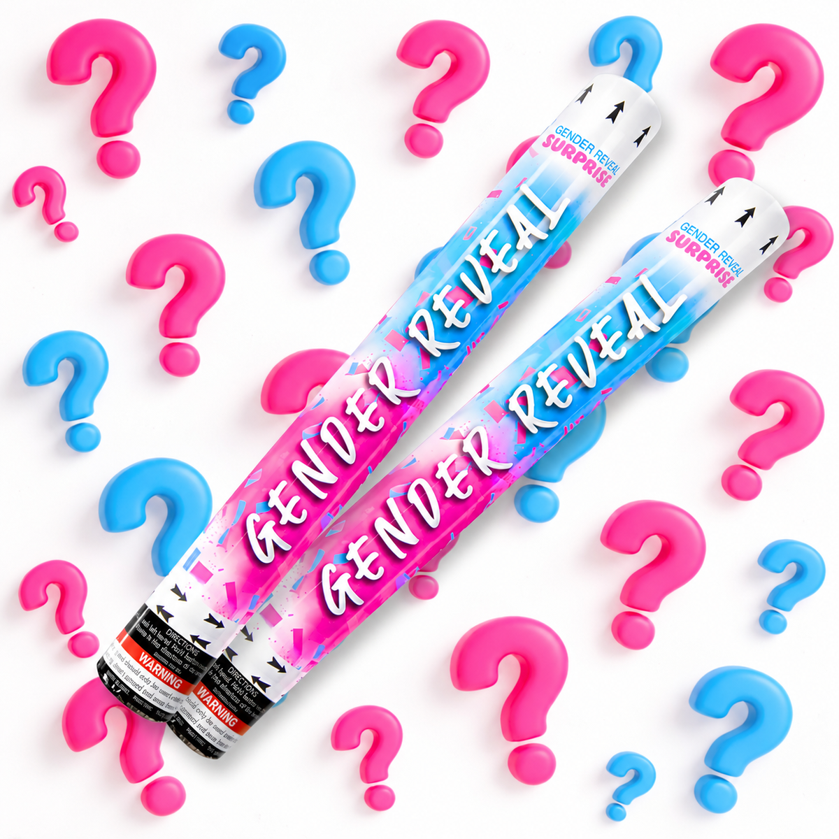 Gender Reveal XL Powder Cannons 50cm - 2 Pack