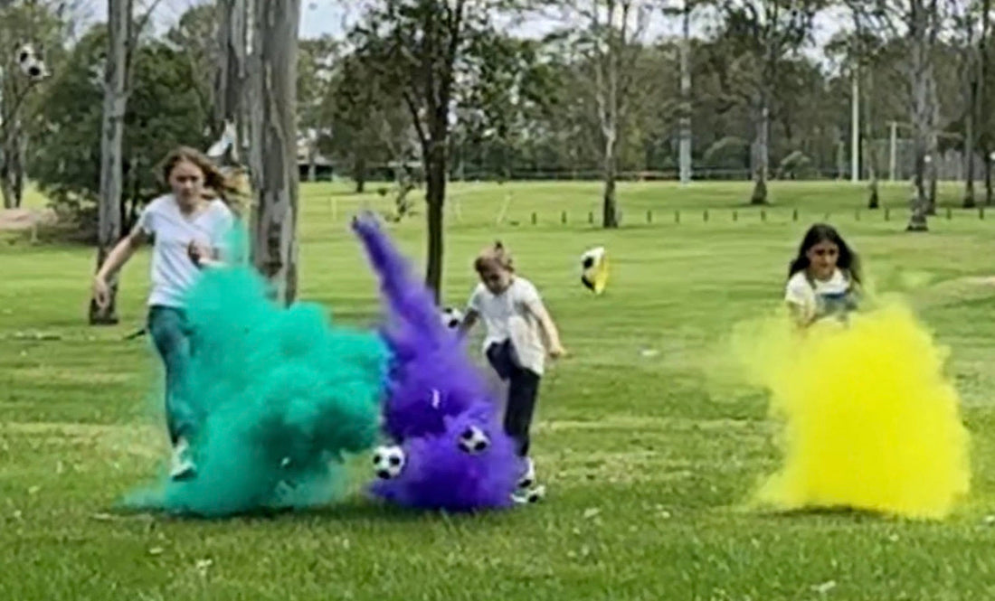 Multi-Colour Options Soccer Baby Announcement
