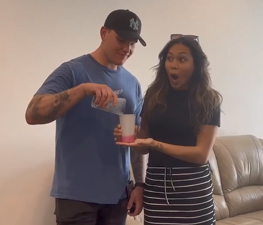 Kids Gender Reveal with Magic Colour Changing Cups