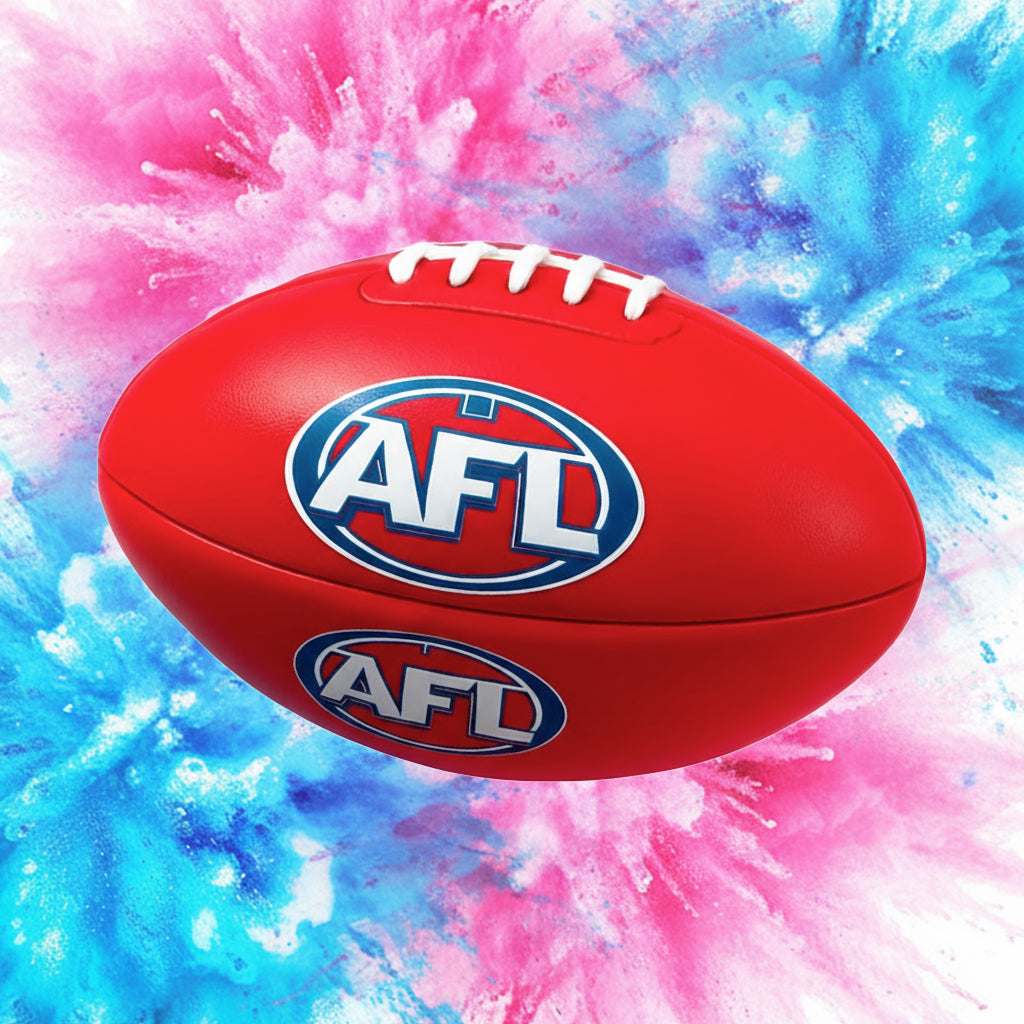 AFL Rugby Ball Gender Reveal image 0
