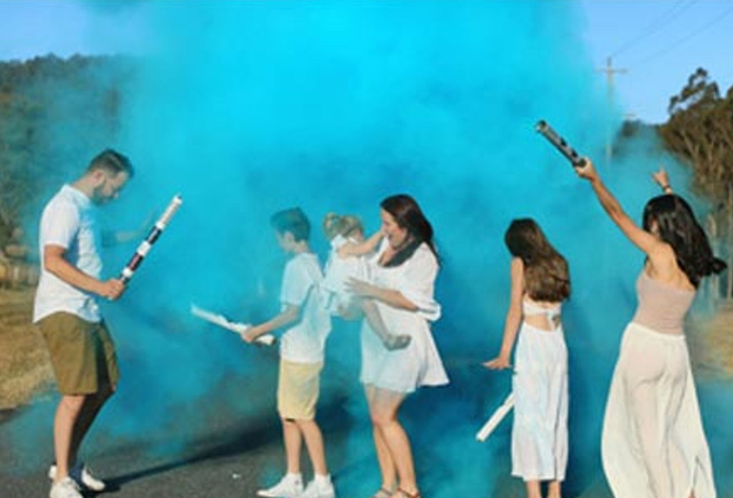 Gender Reveal Smoke Cannon (Sold as a pair) image 1