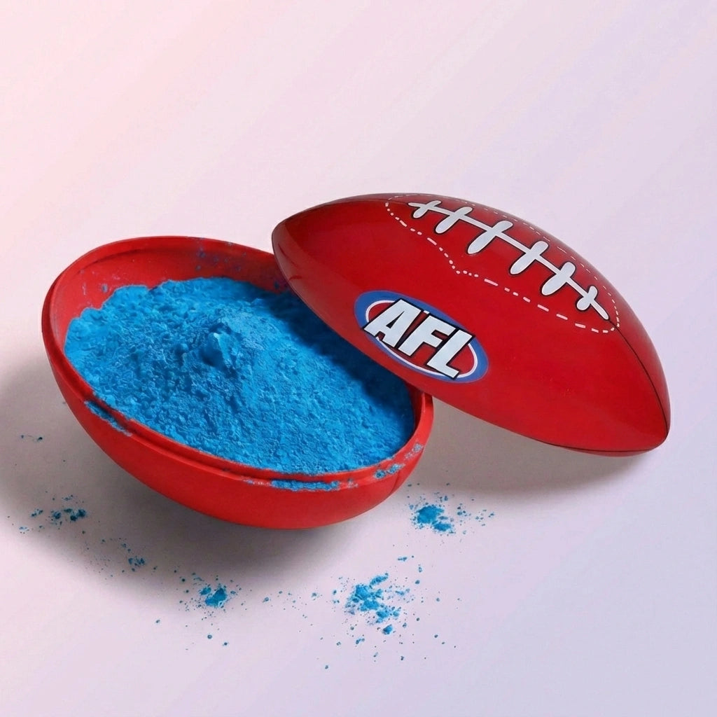 AFL Rugby Ball Gender Reveal image 1