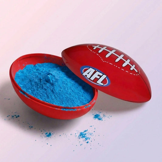 AFL Rugby Ball Gender Reveal image 1