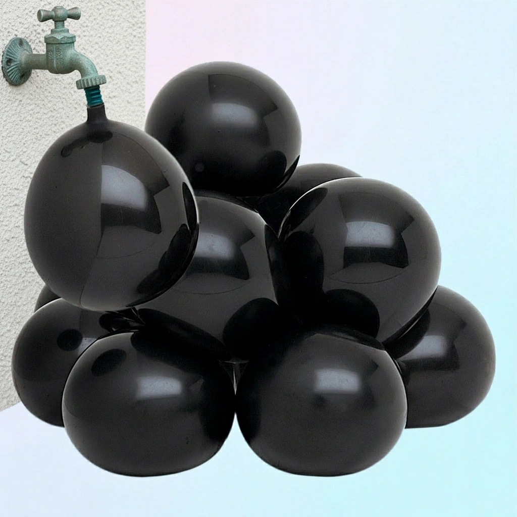 Gender Reveal Black Water Balloons image 1