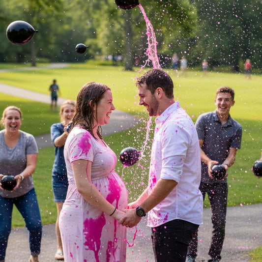 Gender Reveal Black Water Balloons image 0