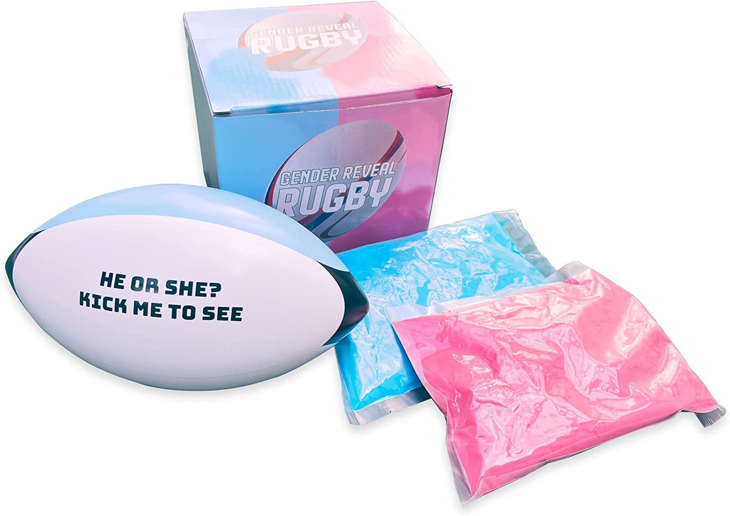 Gender Reveal Rugby Ball image 1