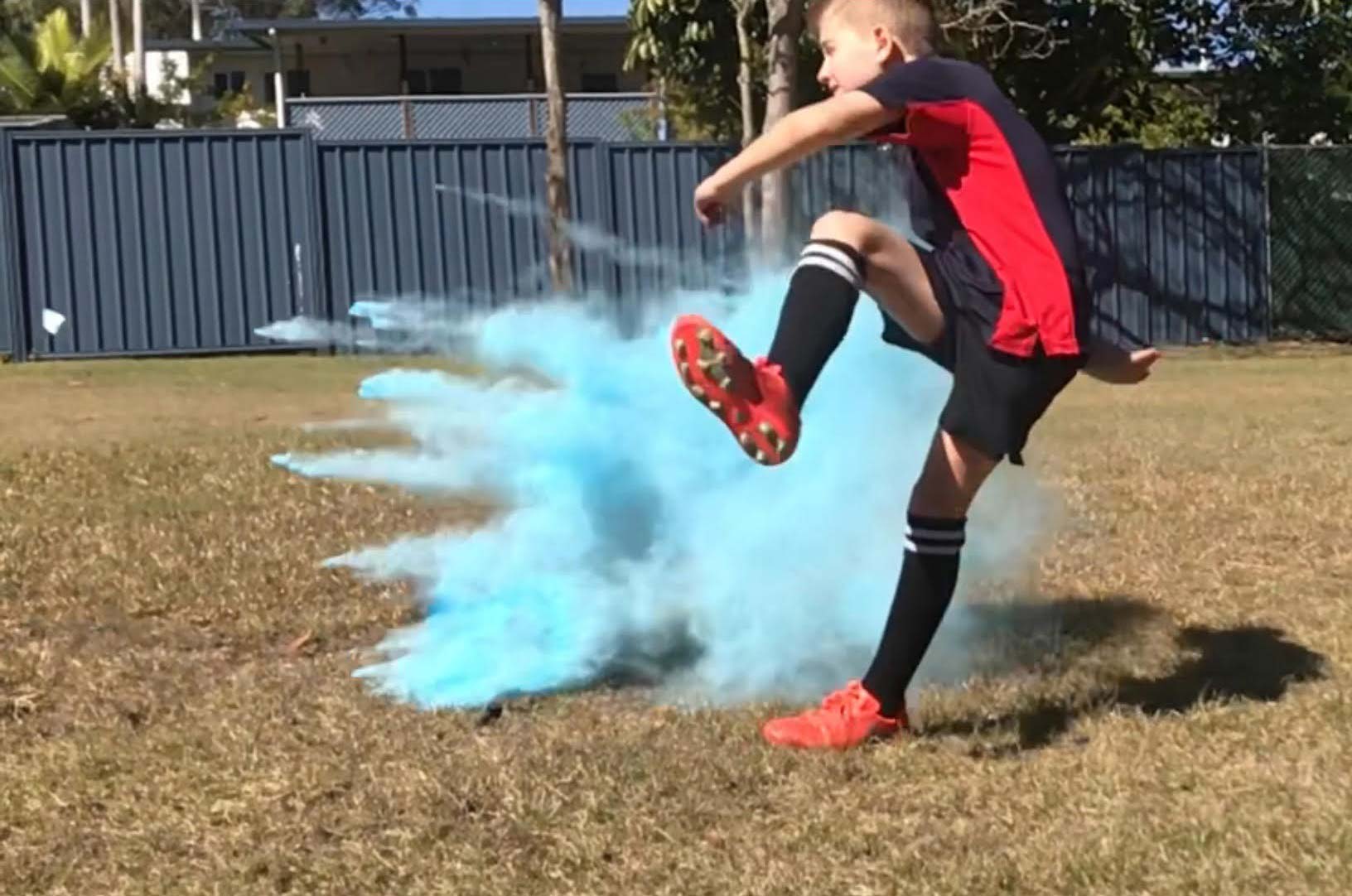 AFL Rugby Ball Gender Reveal image 2