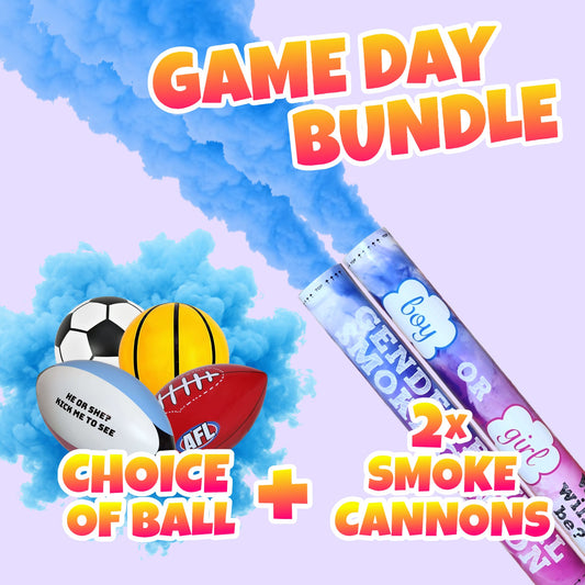 Game Day Reveal Bundle Choice Of Ball + Smoke Cannons