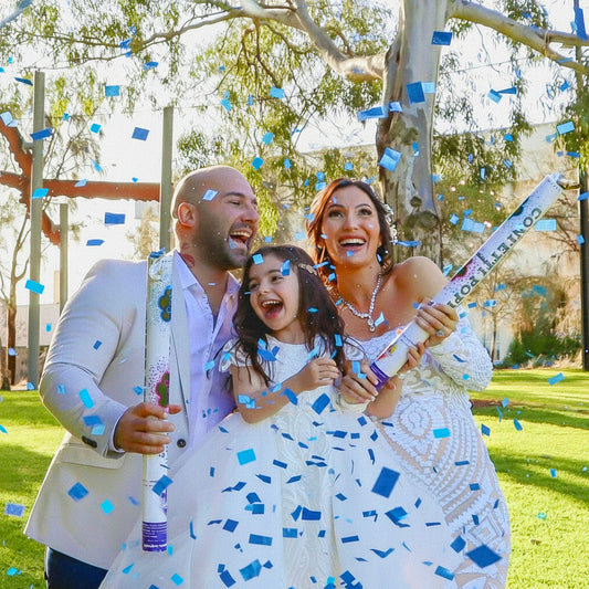 Gender Reveal Confetti Cannon (Sold as a pair) image 0