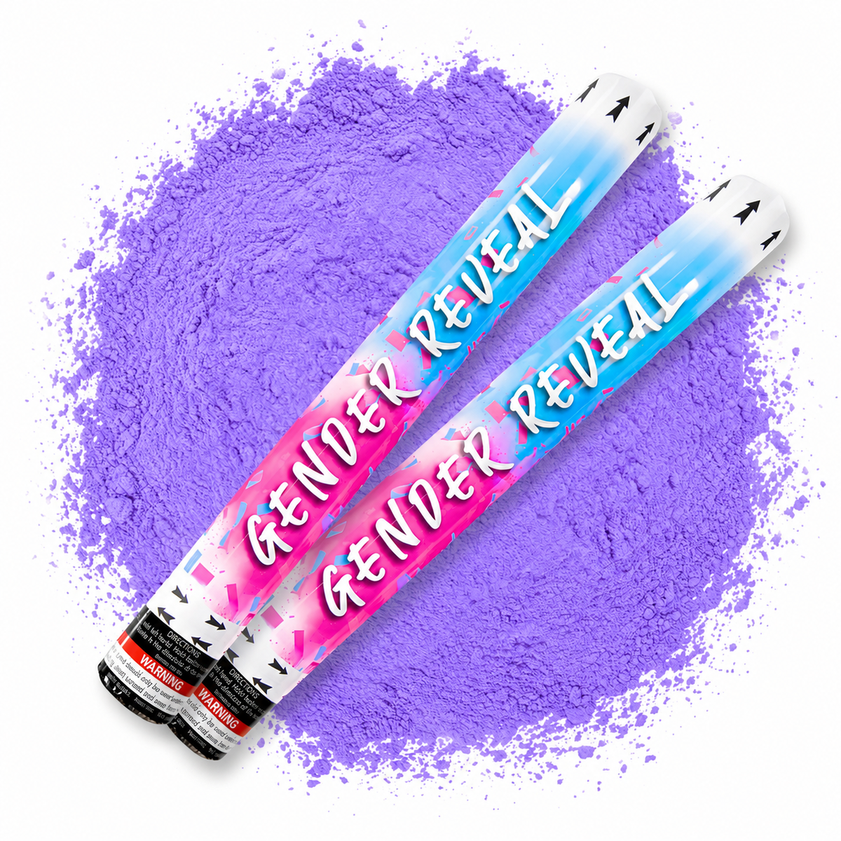 Gender Reveal XL Powder Cannons 50cm - 2 Pack