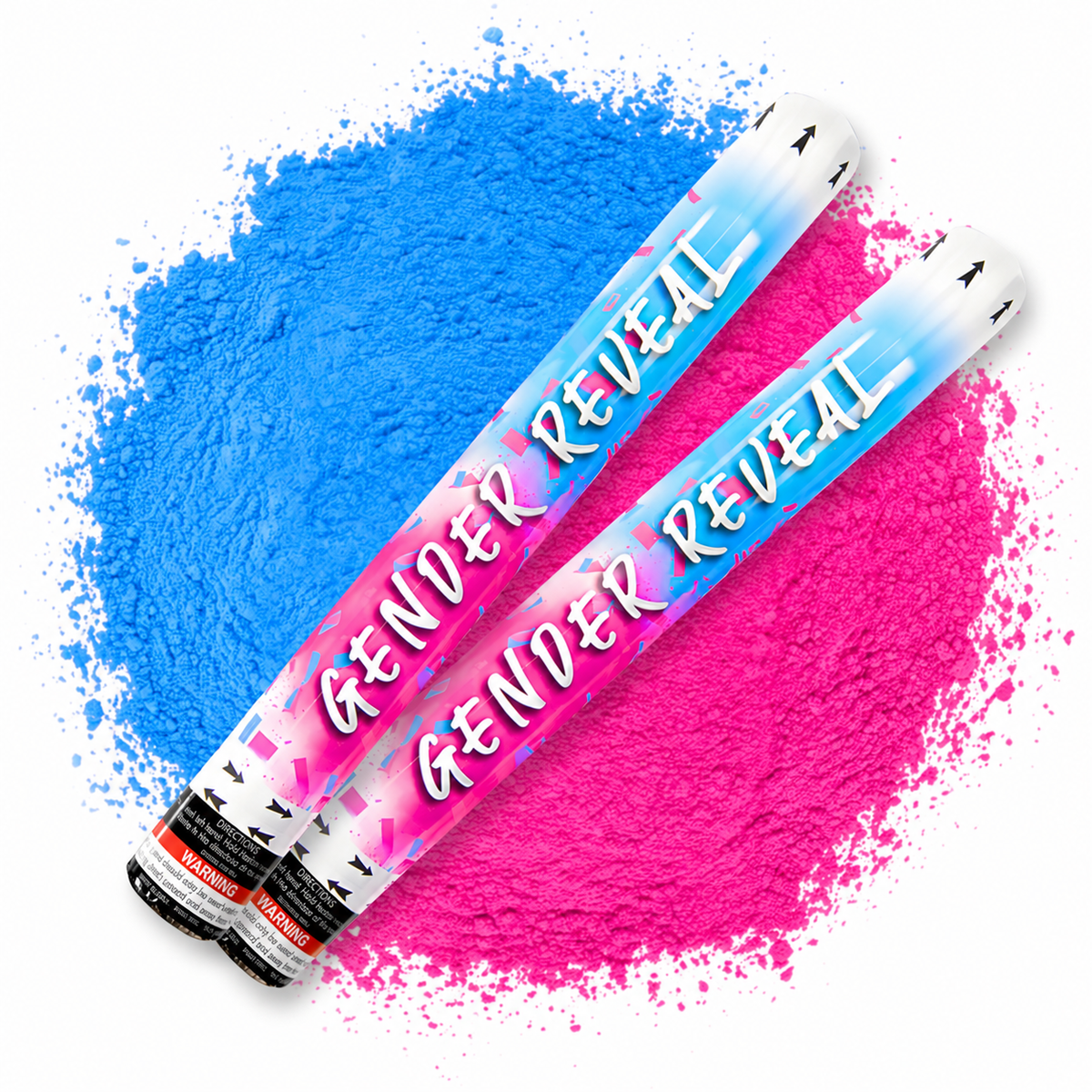 Gender Reveal XL Powder Cannons 50cm - 2 Pack