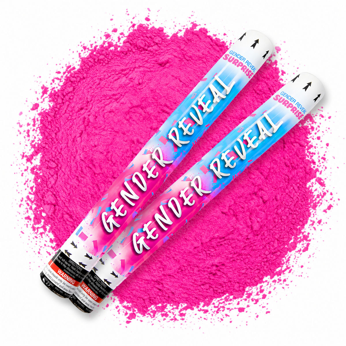 Gender Reveal XL Powder Cannons 50cm - 2 Pack