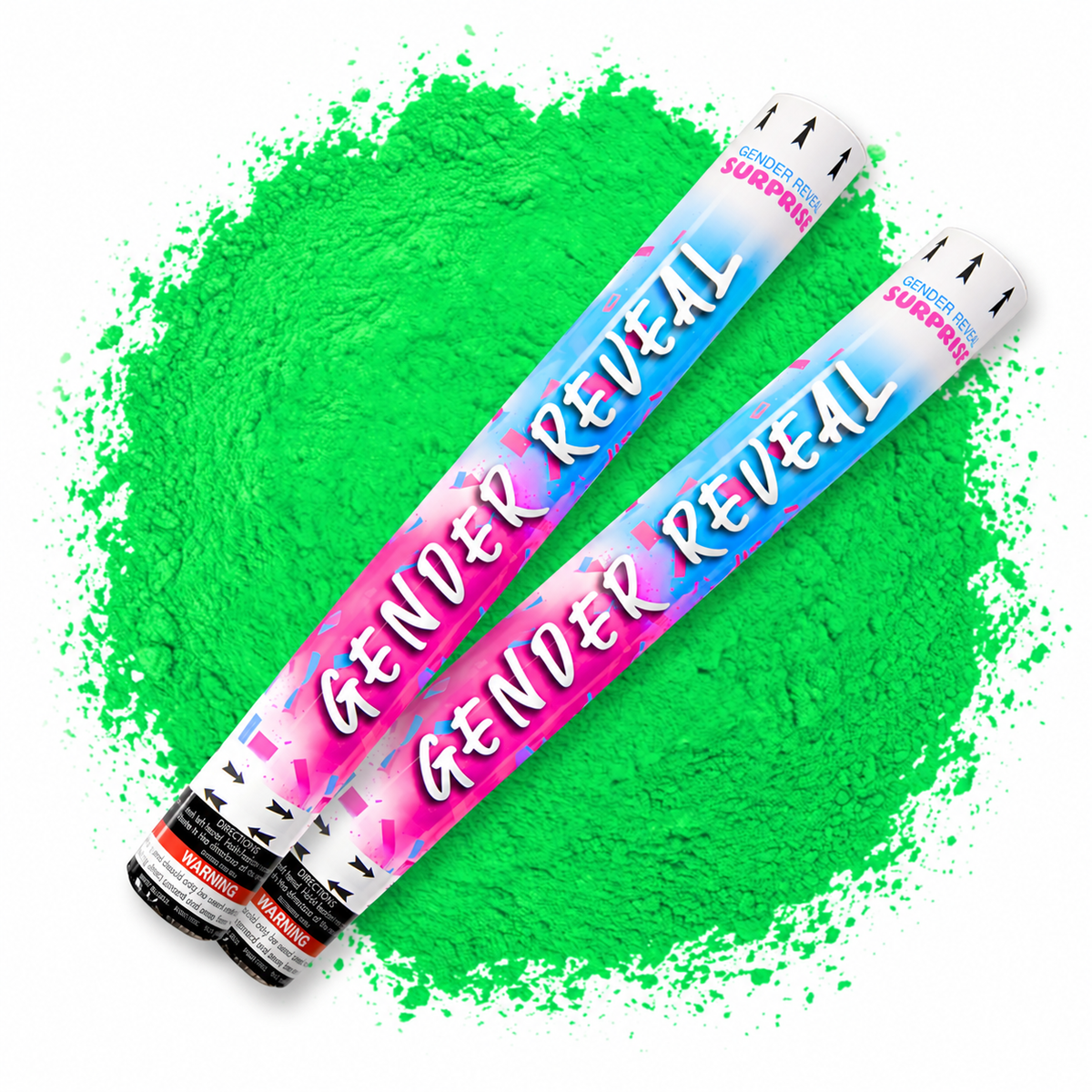 Gender Reveal XL Powder Cannons 50cm - 2 Pack