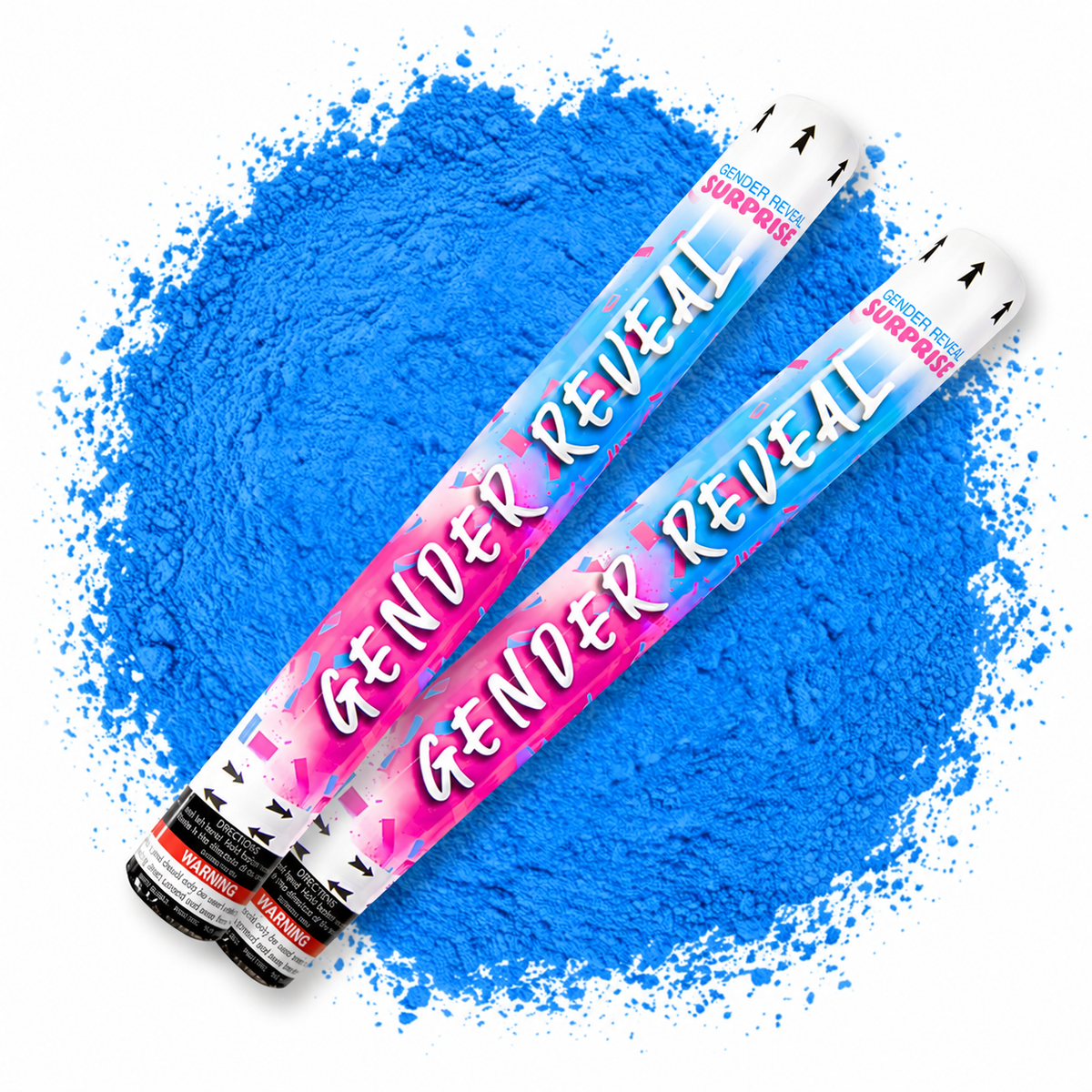 Gender Reveal XL Powder Cannons 50cm - 2 Pack